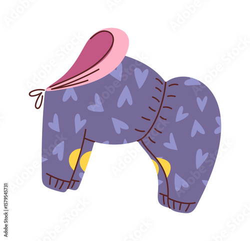 Hand drawn pet animal clothes