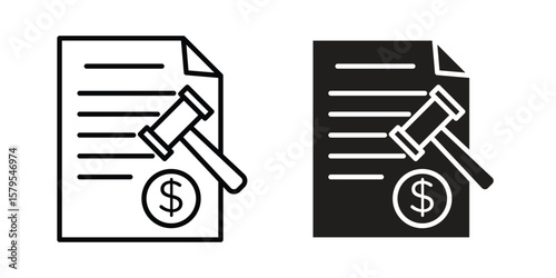 Penalty icon Logo Design Vector Template Illustration