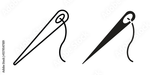 Needle icon Logo Design Vector Template Illustration