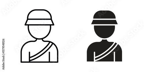 Hunter icon Logo Design Vector Template Illustration