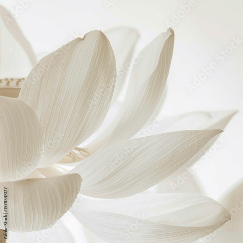 white flower on a white background