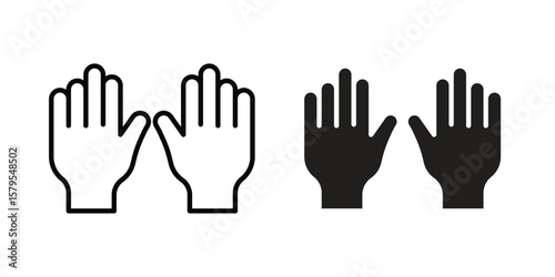 Gloves icon Logo Design Vector Template Illustration