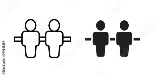 Foosball icon Logo Design Vector Template Illustration