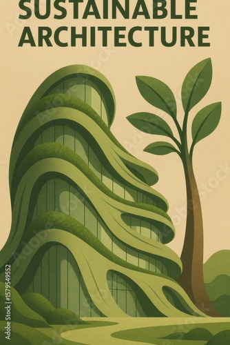 Futuristic structure showcases green design principles