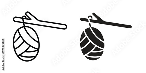 Cocoon icon Logo Design Vector Template Illustration