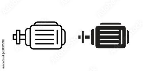 Car alternator icon Logo Design Vector Template Illustration