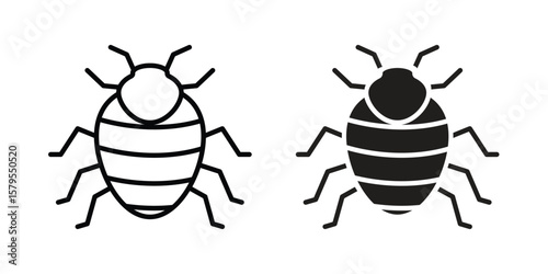Bedbug icon Logo Design Vector Template Illustration