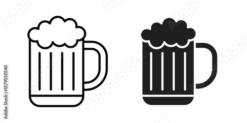 Beer icon Logo Design Vector Template Illustration