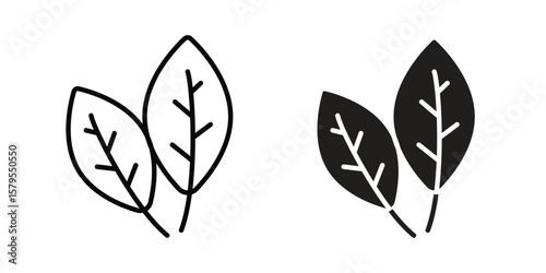 Basil icon Logo Design Vector Template Illustration
