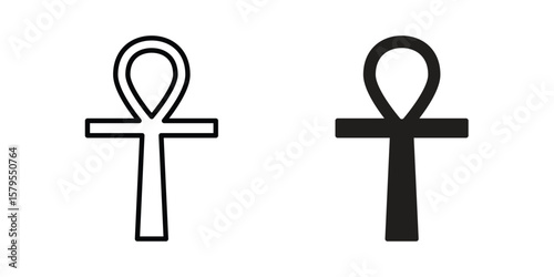 Ankh icon Logo Design Vector Template Illustration