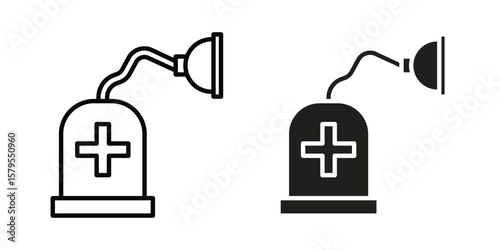 Anesthesia icon Logo Design Vector Template Illustration