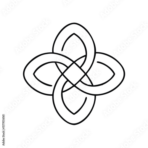 Celtic knot design symbolizing unity and eternity