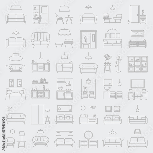 Line Art Collection of Modern Furniture and Home Decor