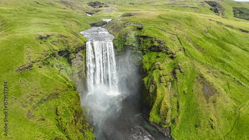 Approaching Skógafoss Falls, Iceland
