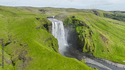 Skógafoss Falls, Iceland - rotational view