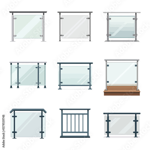 Modern Glass and Metal Balustrades Collection