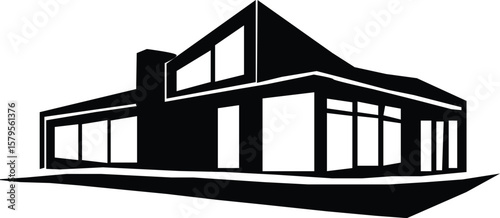 Modern Luxury Villa silhouette