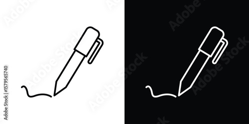 Write icon outline. EPS 10 editable vector