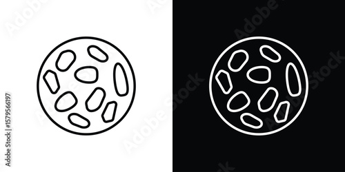 Thalassaemia icon outline. EPS 10 editable vector