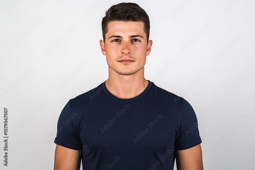 Fototapeta premium Striking Man with Stubble