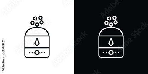 Humidifier icon outline. EPS 10 editable vector