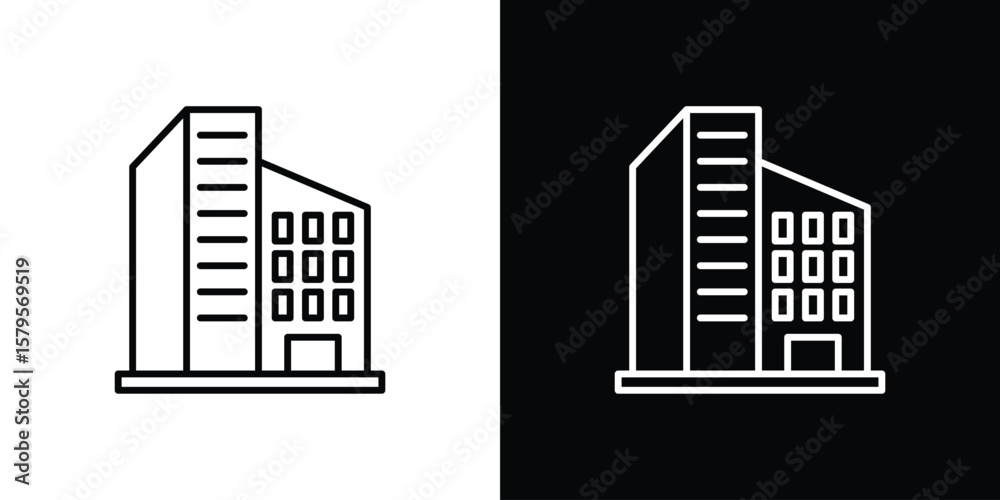 Fototapeta premium Company icon outline. EPS 10 editable vector