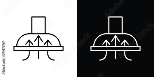 Air suction icon
