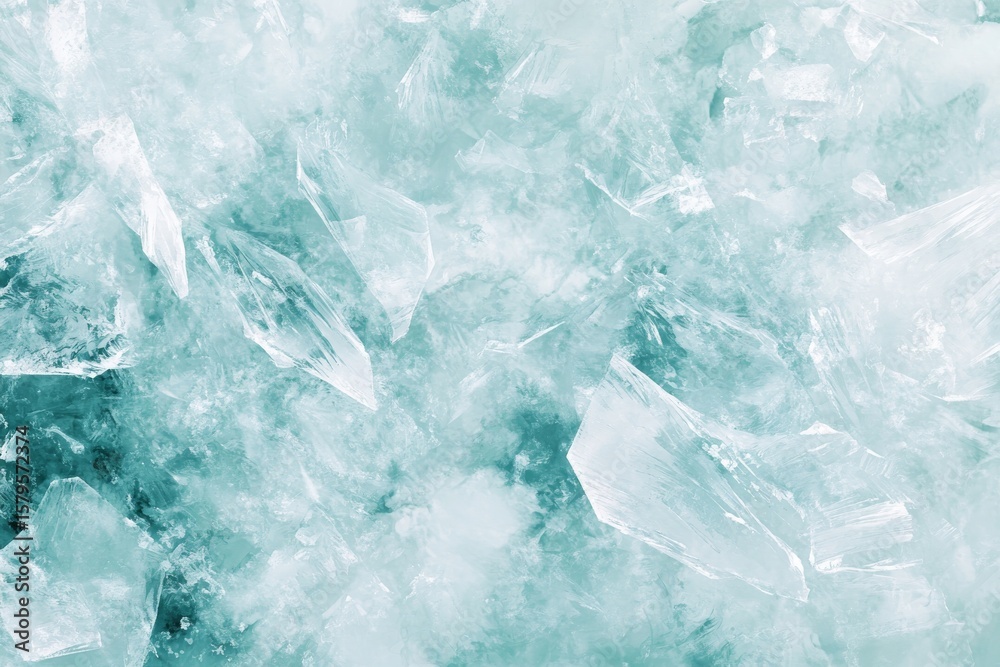 The image features the captured light reflection of icy frost crystals The image features the captured light reflection of icy frost crystals