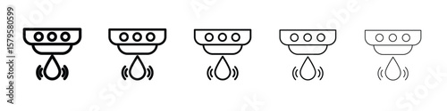 Water sensor icon in web style. Vector illustration. Eps10
