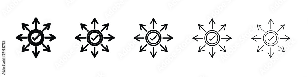 Fototapeta premium Versatile icon in web style. Vector illustration. Eps10