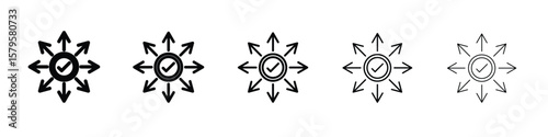 Versatile icon in web style. Vector illustration. Eps10