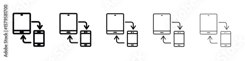 Remote Access icon in web style. Vector illustration. Eps10