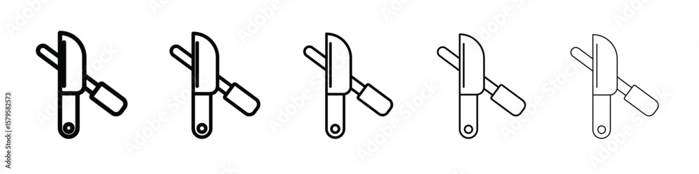 Fototapeta premium Knife sharpener icon in web style. Vector illustration. Eps10