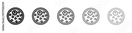 Leukemia icon in web style. Vector illustration. Eps10