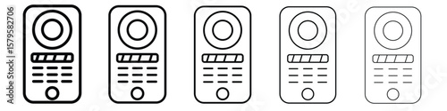 Intercom icon in web style. Vector illustration. Eps10