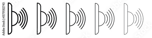 Infrared icon in web style. Vector illustration. Eps10