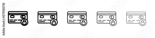 Credit limit icon in web style. Vector illustration. Eps10