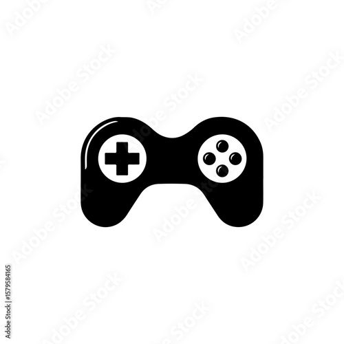 video isolated graphic icon illustration video game graphic black art design 