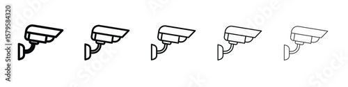 CCTV icon in web style. Vector illustration. Eps10