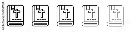 Bible icon in web style. Vector illustration. Eps10