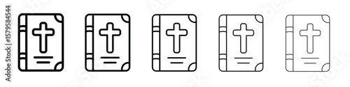 Bible icon in web style. Vector illustration. Eps10