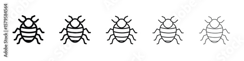 Bedbug icon in web style. Vector illustration. Eps10