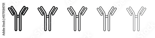 Antibody icon in web style. Vector illustration. Eps10