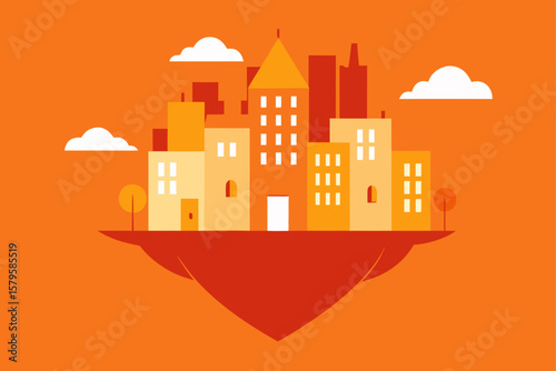 vector illustration of a city