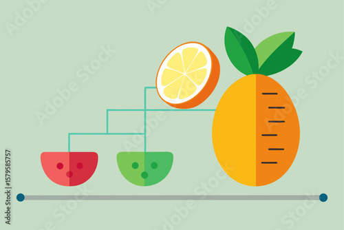 orange juice and fruit