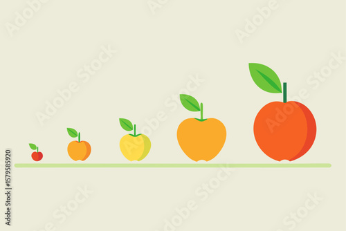 vector illustration of an orange fruit