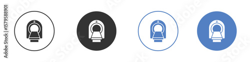 Tomography icon concept. solid style icon designs for website, app, UI.