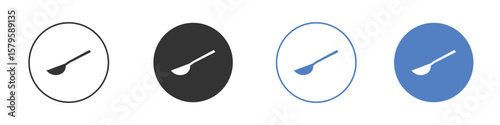 Spoon icon concept. solid style icon designs for website, app, UI.