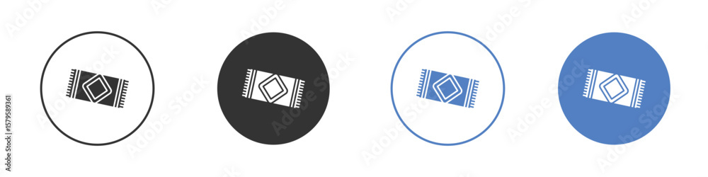 Obraz premium Rugs icon concept. solid style icon designs for website, app, UI.