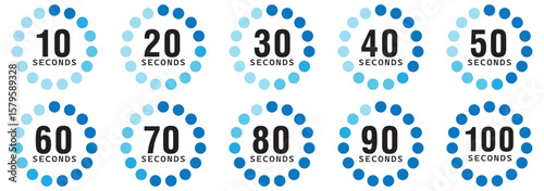 Collection of loading icons featuring various load bars and circular indicators. Vector illustration.